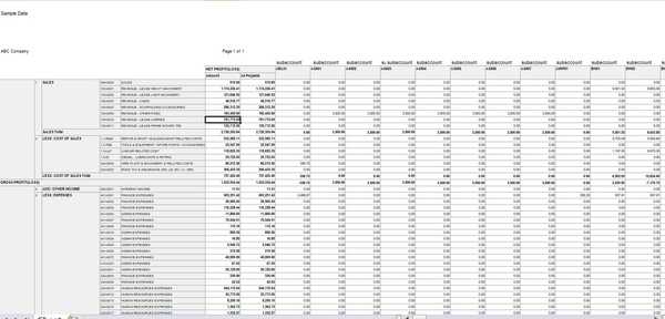 PNLPROJECT BY SUBACCOUNT PNLPROJECT BY SUBACCOUNT